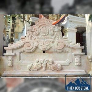 Bình phong đá biệt thự | Thiên Đức Stone